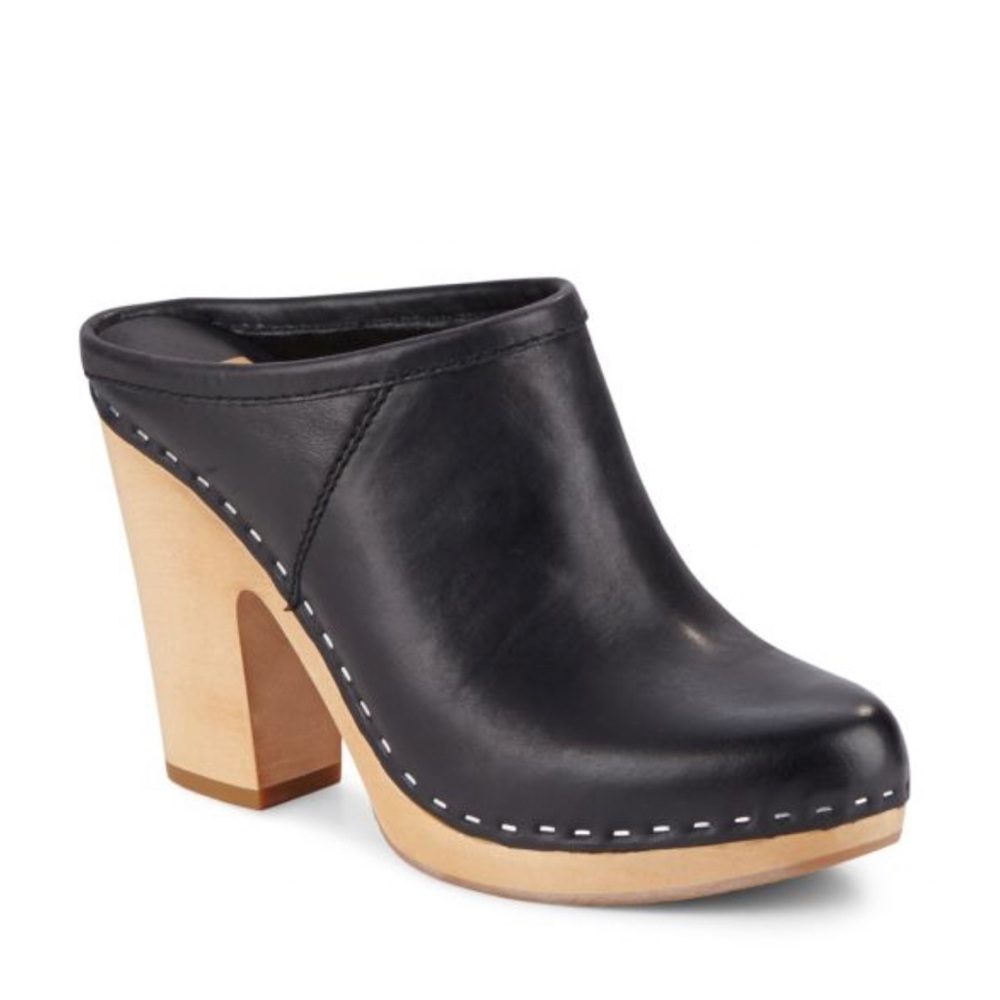 Dolce Vita Leather Ackley Clog Size 8 in Black